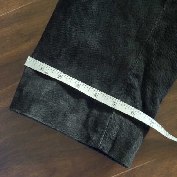 Vintage Retro BUM Equipment 2XL Black Genuine Suede Leather Jacket 90s Y2K Coat - Picture 7 of 15